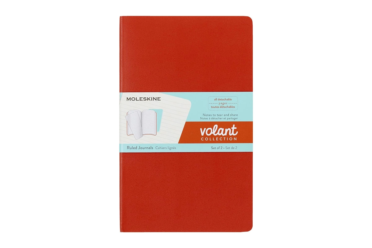 Een Moleskine Volant Journals Set of 2 Ruled XS Coral Orange/Aqua Blue koop je bij Moleskine.nl